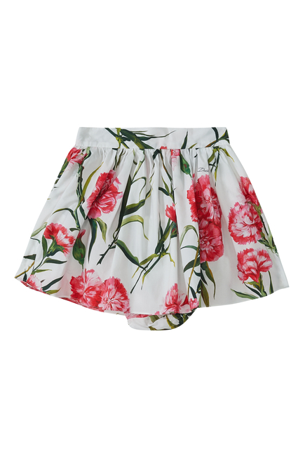 Happy Garden Carnation Mini Skirt